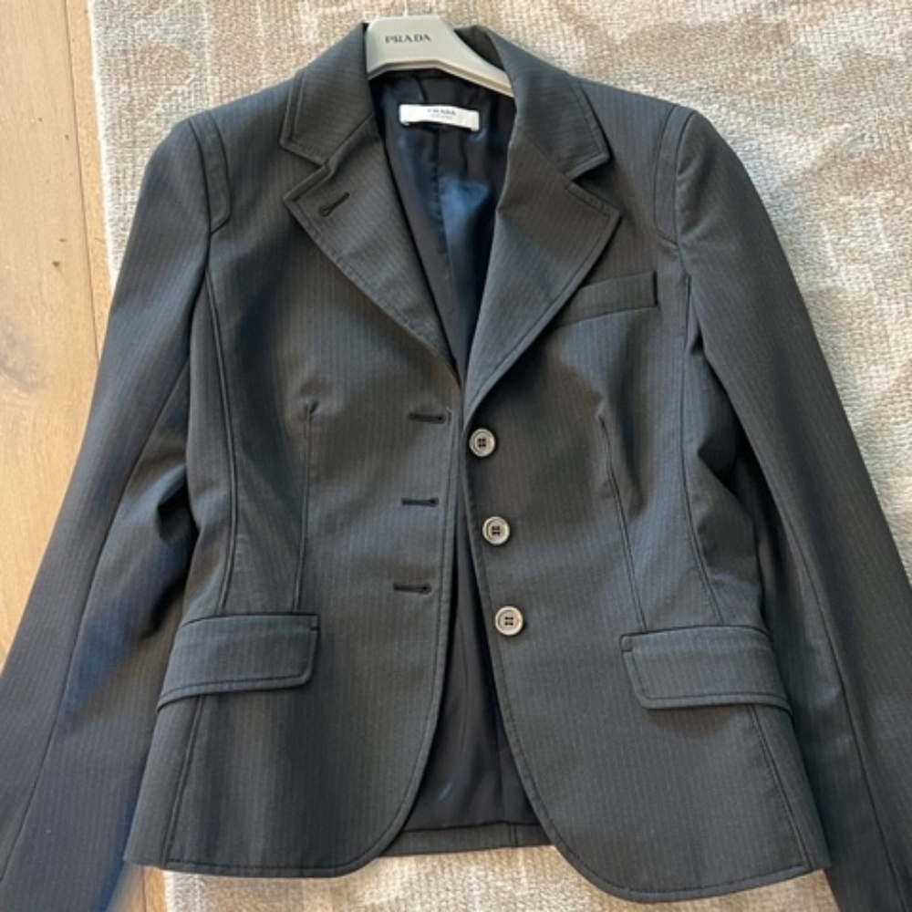 Prada Ladies Jacket Grey EUR Size 40